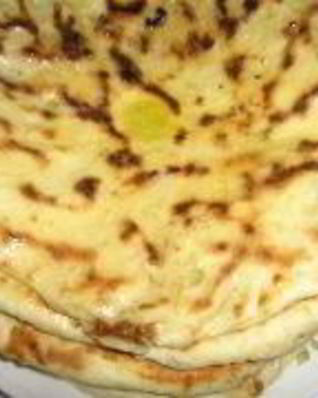 Лепешки на кефире на сковороде Хычины с фаршем и зеленью