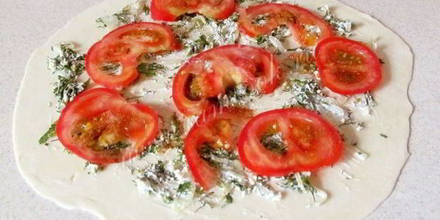 лепешки с брынзой и зеленью