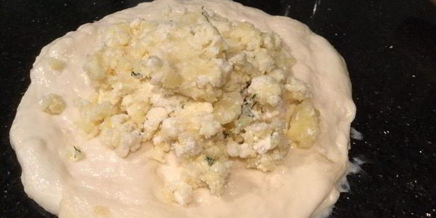 лепешки с картофелем и сыром