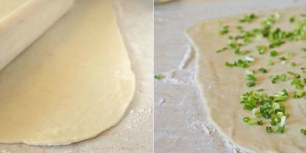 лепешки с зеленым луком