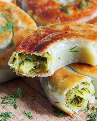 Лепешки с зеленью