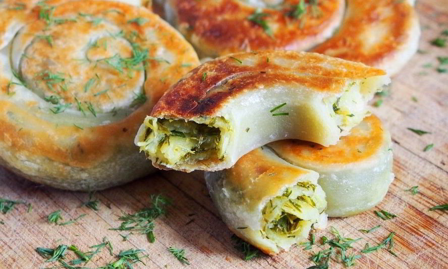 Рецепт лепешек с зеленью