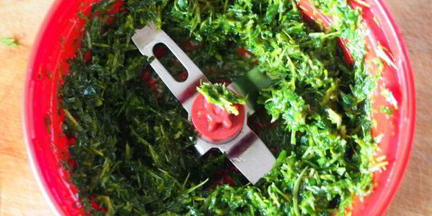 лепешки с зеленью