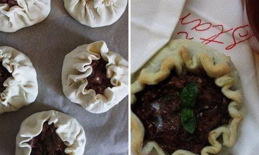 Рецепт слоеных лобиани с адыгейским сыром