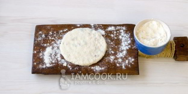 сырные лепешки с ветчиной