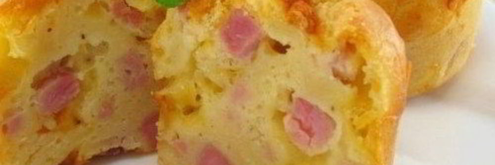 Американские маффины с ветчиной и сыром
