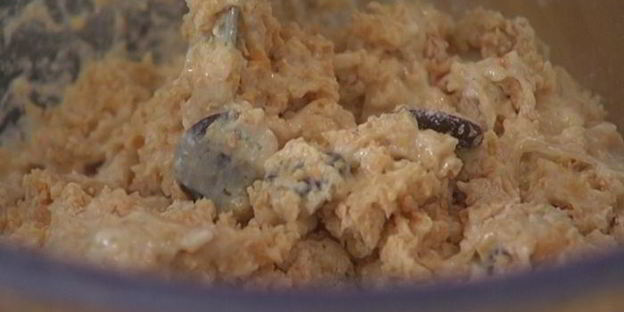 арахисовые маффины с горьким шоколадом