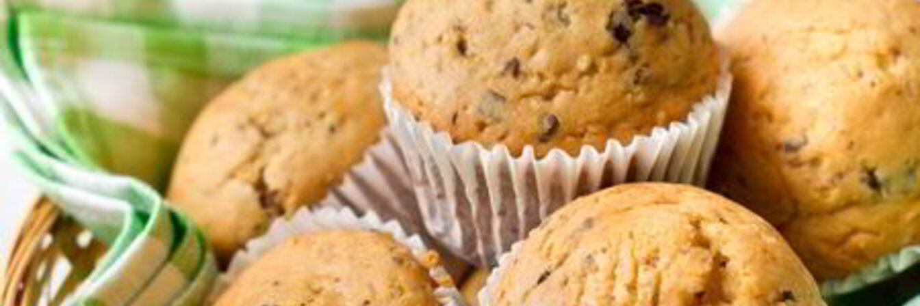 Арахисовые маффины с шоколадом