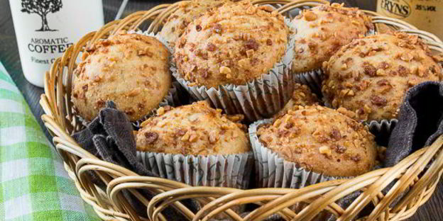 бананово-арахисовые маффины