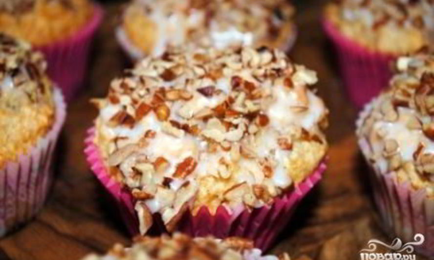 Рецепт банановых маффинов с орехами