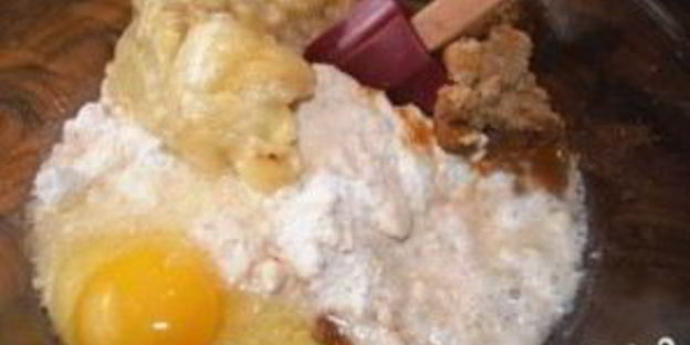 банановые маффины с орехами