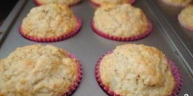 банановые маффины с орехами