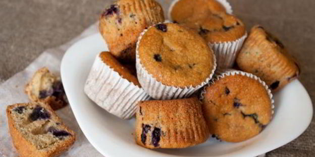 черничные маффины на кукурузной муке