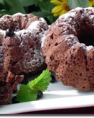 Черничные маффины с черникой