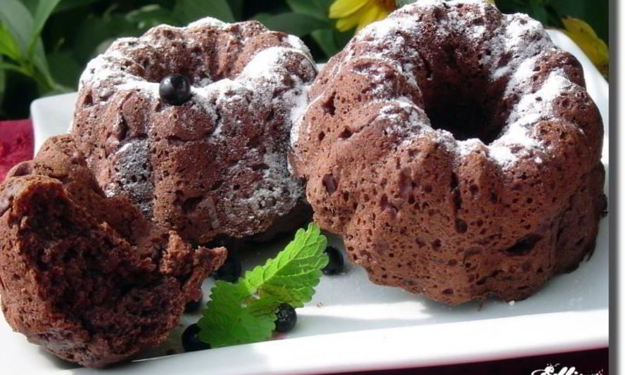 Рецепт черничных маффинов с черникой