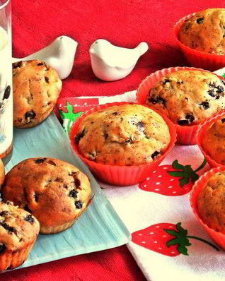 Черничные маффины