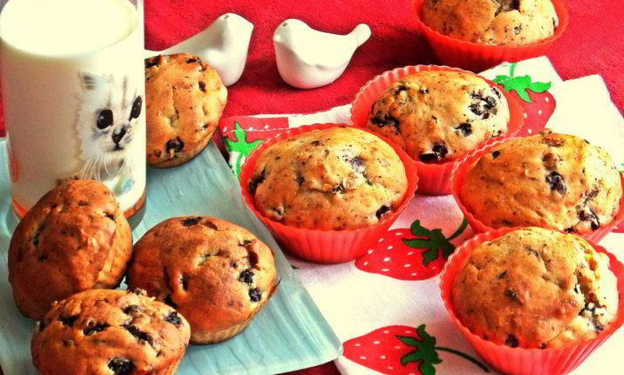 Рецепт черничных маффинов