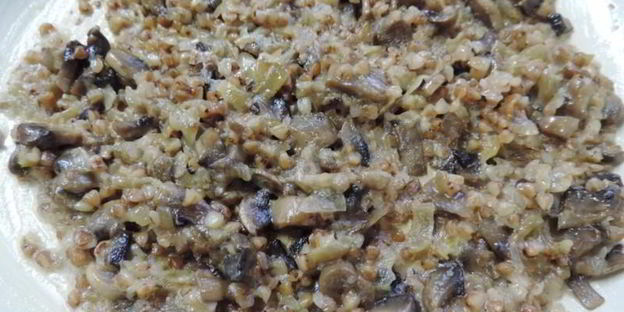 куриные маффины с гречкой и грибами