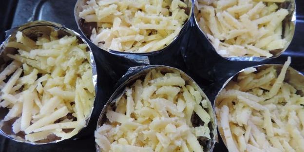 куриные маффины с гречкой и грибами