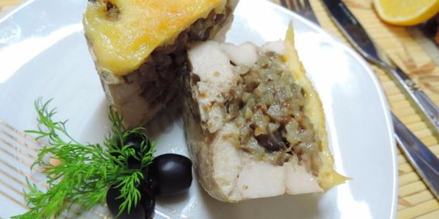 куриные маффины с гречкой и грибами