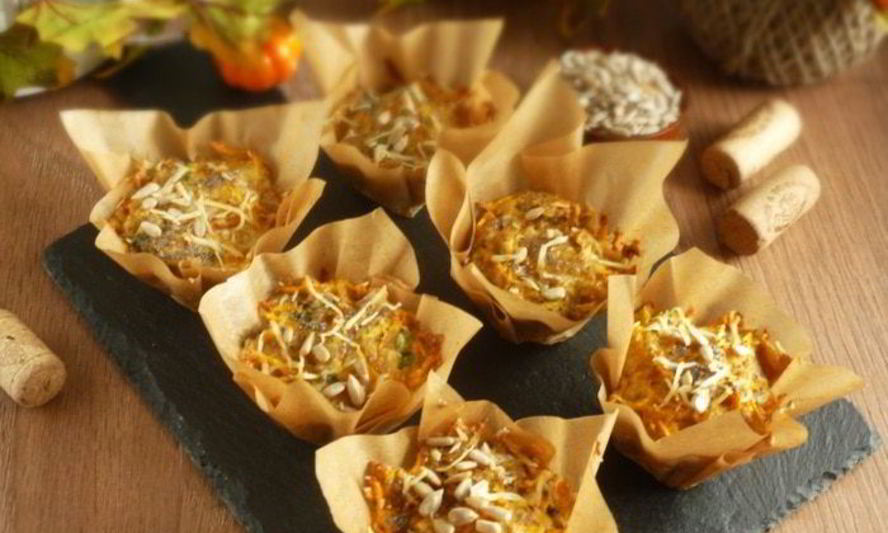 Рецепт маффинов из тыквы, творога и семечек