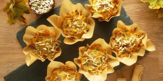 маффины из тыквы, творога и семечек