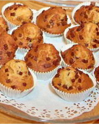 Маффины классические с кусочками шоколада