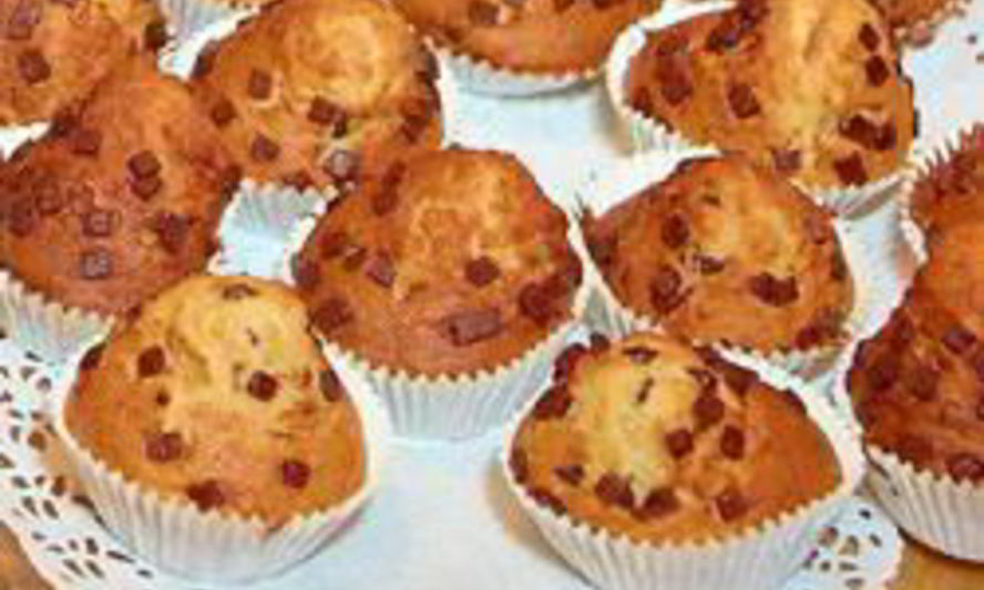 Рецепт маффинов классических с кусочками шоколада