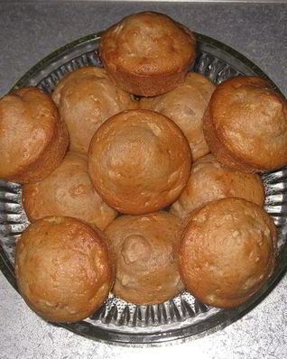 Маффины на кислом молоке с яблоками