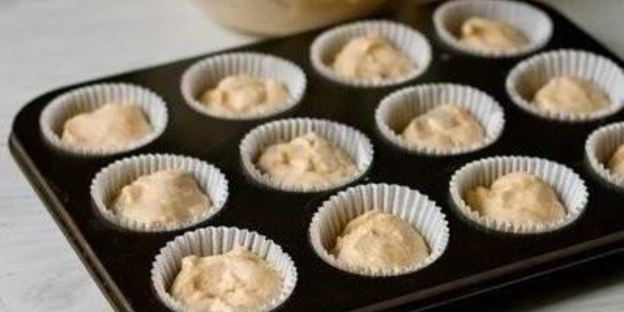 маффины на клубничном йогурте