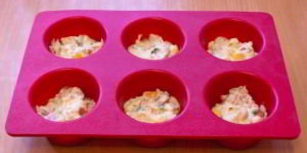 маффины с беконом и болгарским перцем