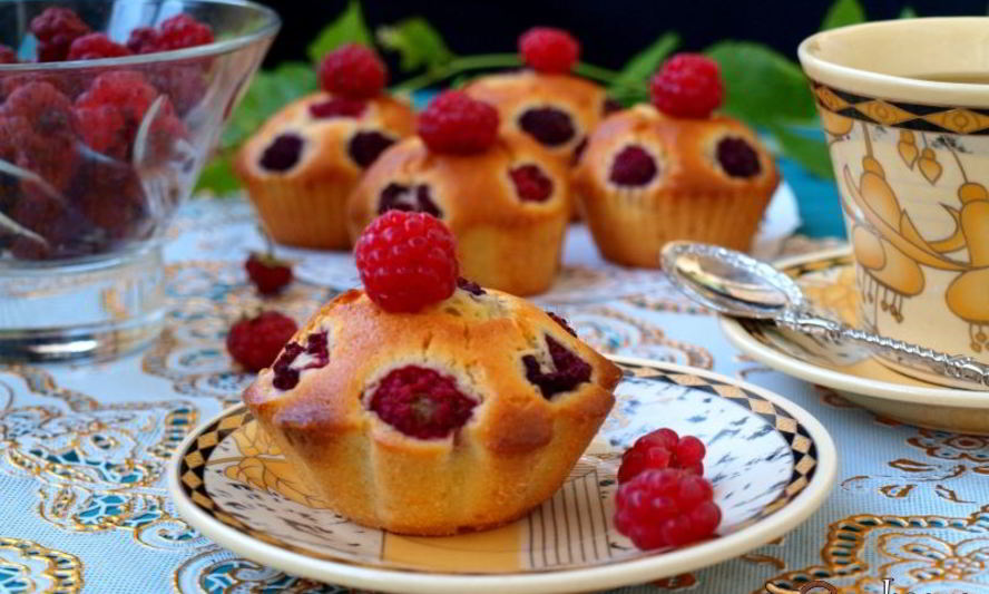 Рецепт маффинов с малиной