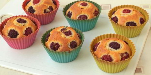 маффины с малиной