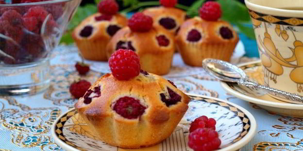 маффины с малиной