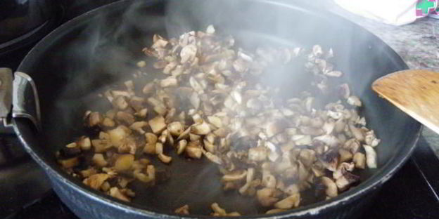 маффины с рисом и грибами