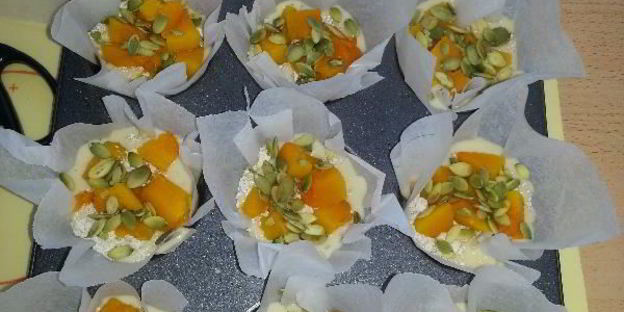 маффины с розмарином и тыквой