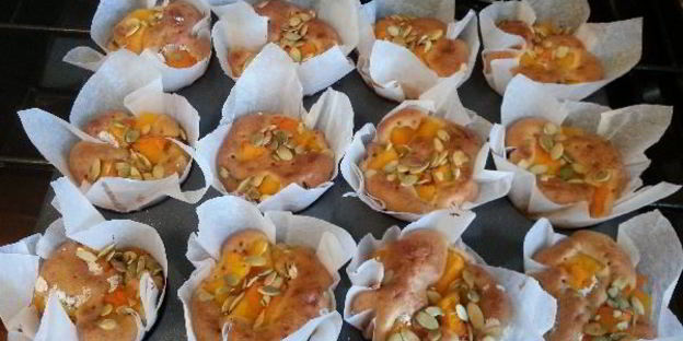 маффины с розмарином и тыквой