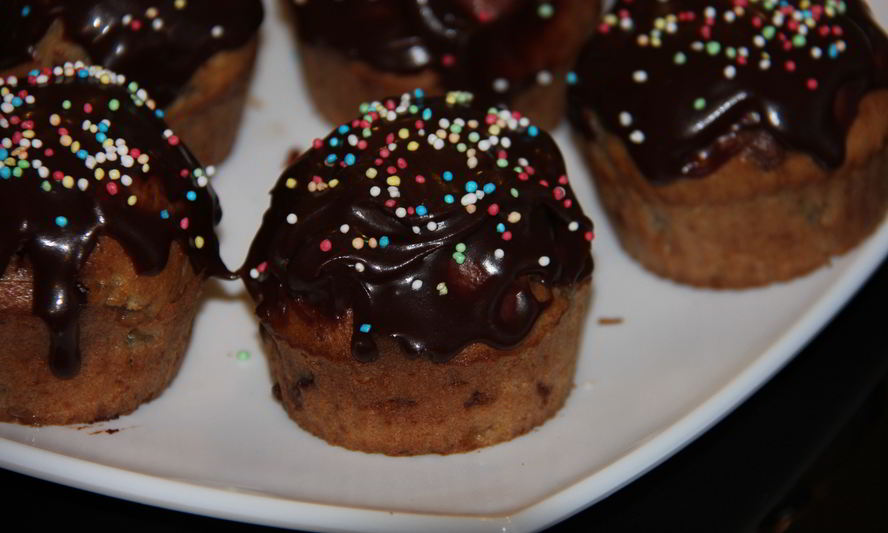 Рецепт маффинов с шоколадом и бананами