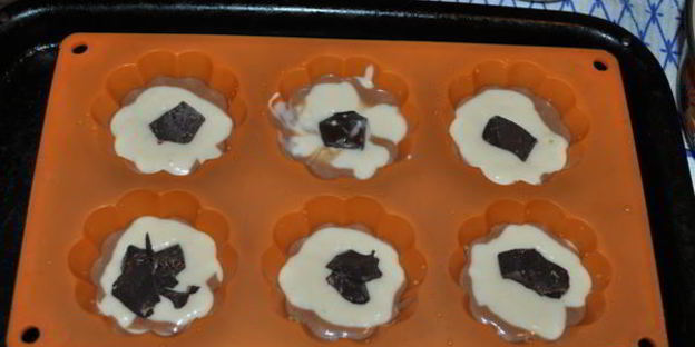 маффины с шоколадом