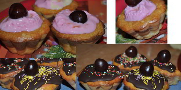 маффины с шоколадом