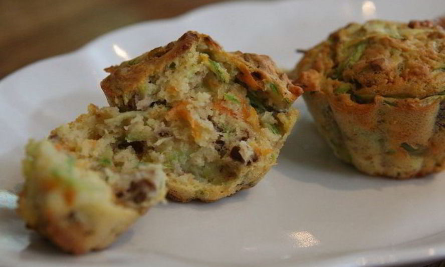 Рецепт маффинов с цукини, морковью и орехами пекан