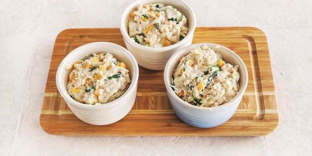 маффины с тыквой и шпинатом