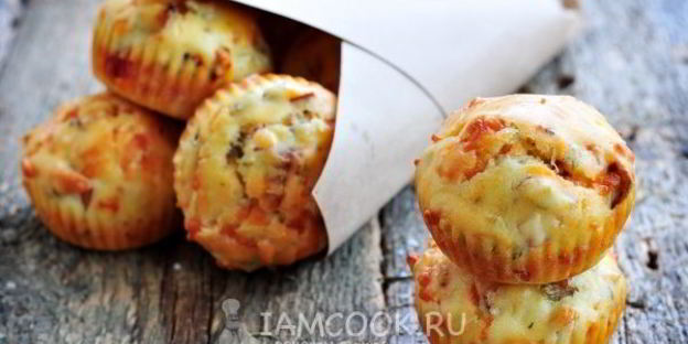 маффины с ветчиной и сыром