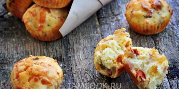 маффины с ветчиной и сыром