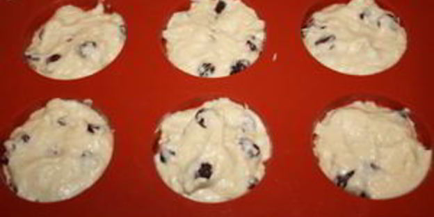 маффины с вишней