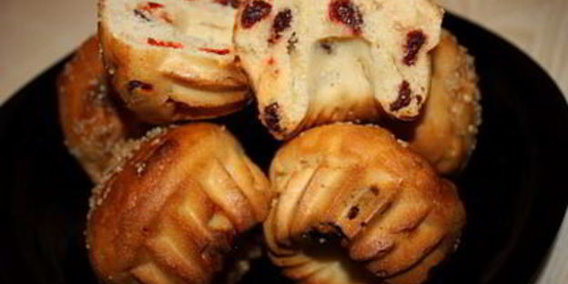 маффины с вишней