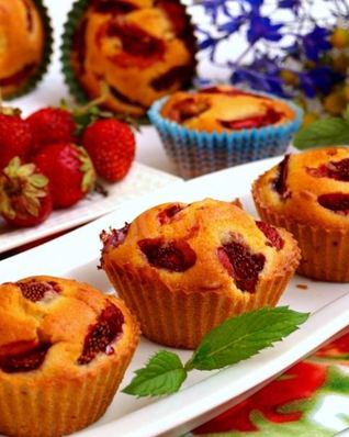 Маффины с ягодами