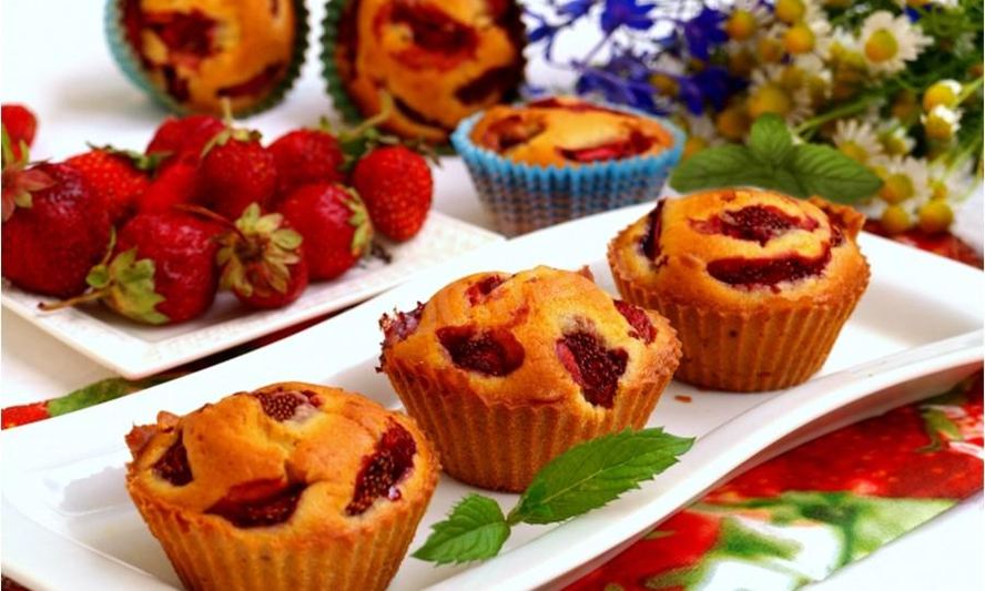 Рецепт маффинов с ягодами