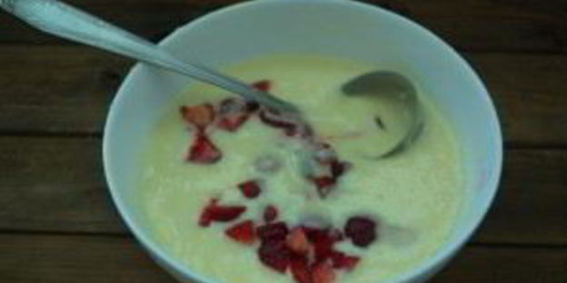 маффины со свежей клубникой