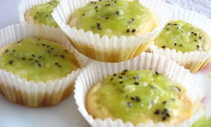 Рецепт маффинов весенних с киви и белым шоколадом